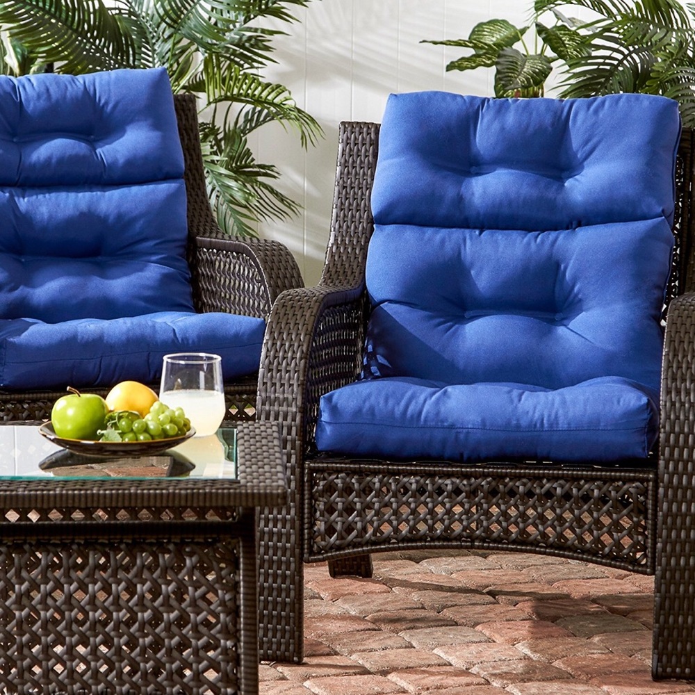 Outdoor High Back Seat/Chair Cushions (Set of 4)